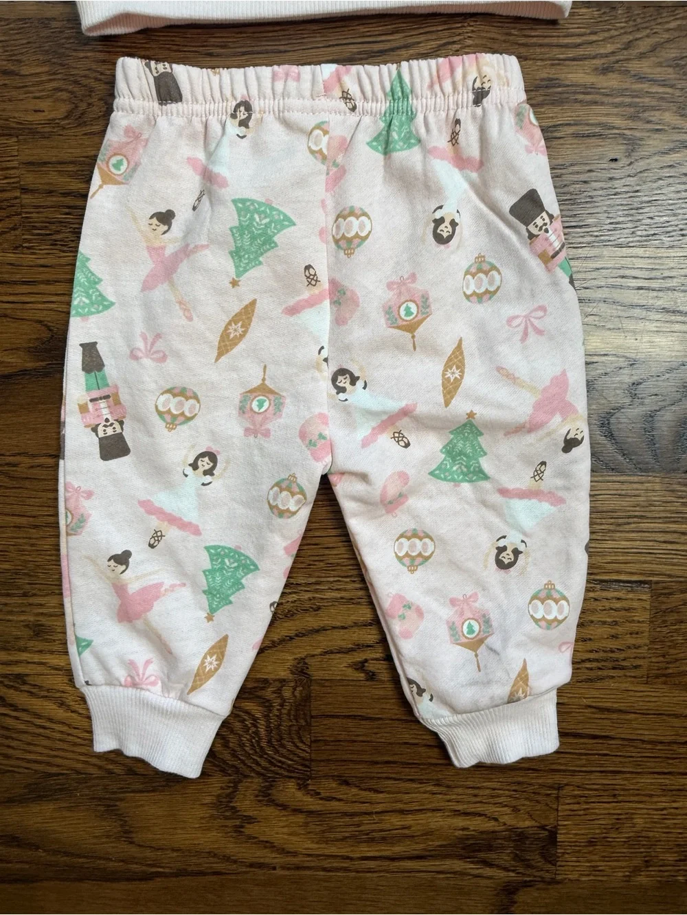 Lila & Jack Toddler Girls Pink Nutcracker Print Pajama Sweatsuit Set 6-9 Months